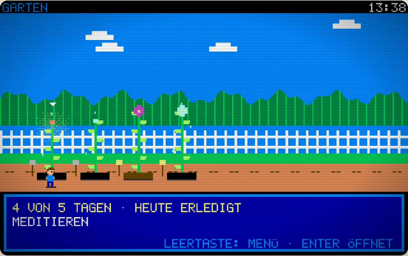 Gewohnheiten als Pflanzen im Garten